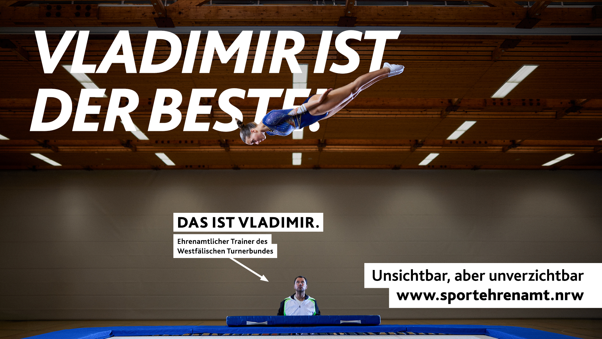 Motiv „Vladimir ist der Beste!“ der Kampagne zur Offensive #SPORTEHRENAMT