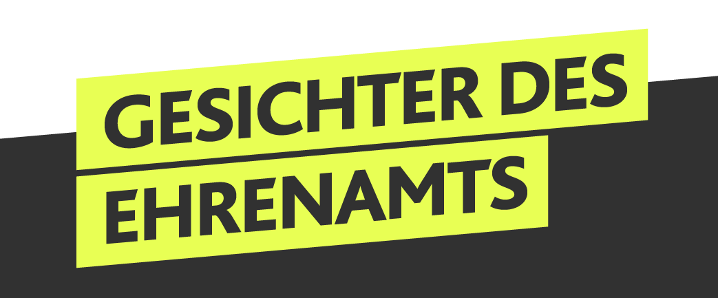 Text: Gesichter des Ehrenamts