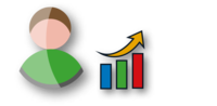 Grafik: Person und eine aufsteigende Balkengrafik