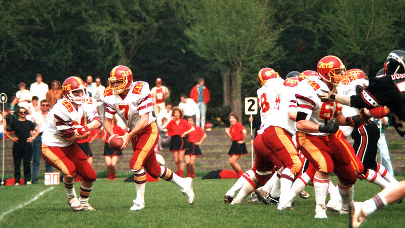 American Football: Spieler auf dem Feld