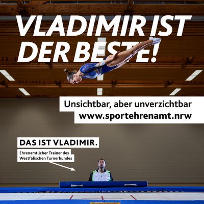 Motiv „Vladimir ist der Beste!“ der Kampagne zur Offensive #SPORTEHRENAMT