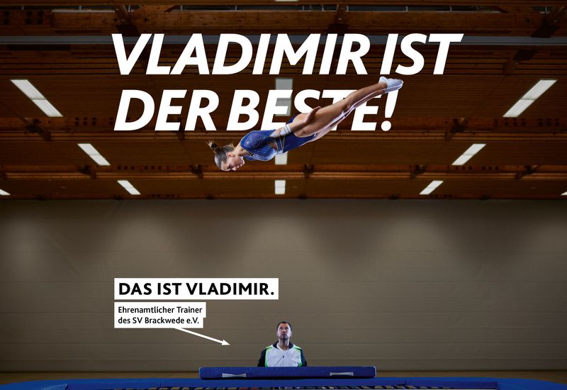 Motiv der Offensive #SPORTEHRENAMT: Vladimir ist der Beste!