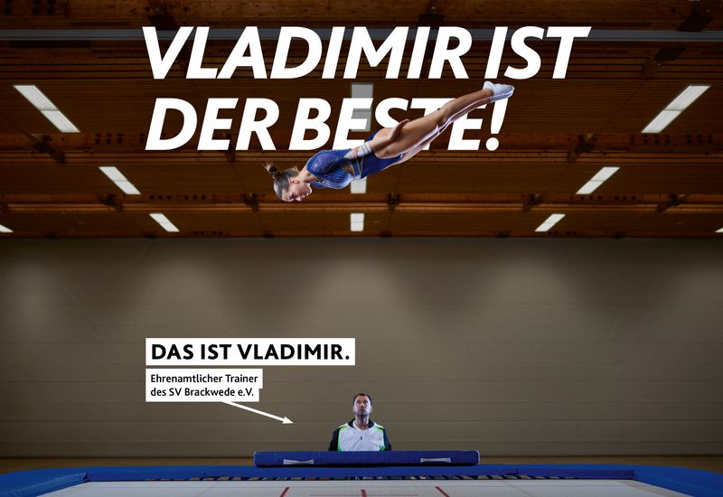 Motiv der Offensive #SPORTEHRENAMT: Vladimir ist der Beste!