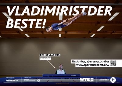 Motiv „Vladimir ist der Beste!“ der Kampagne zur Offensive #SPORTEHRENAMT