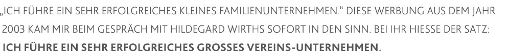  Ich führe ein sehr erfolgreiches kleines Familienunternehmen   Diese Werbung aus dem Jahr 2003 kam mir beim Gespräch   